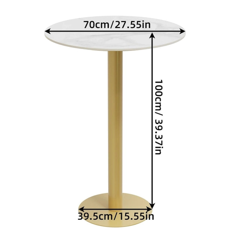 Table haute de bistrot ronde pour entreprises et cafés commerciaux
