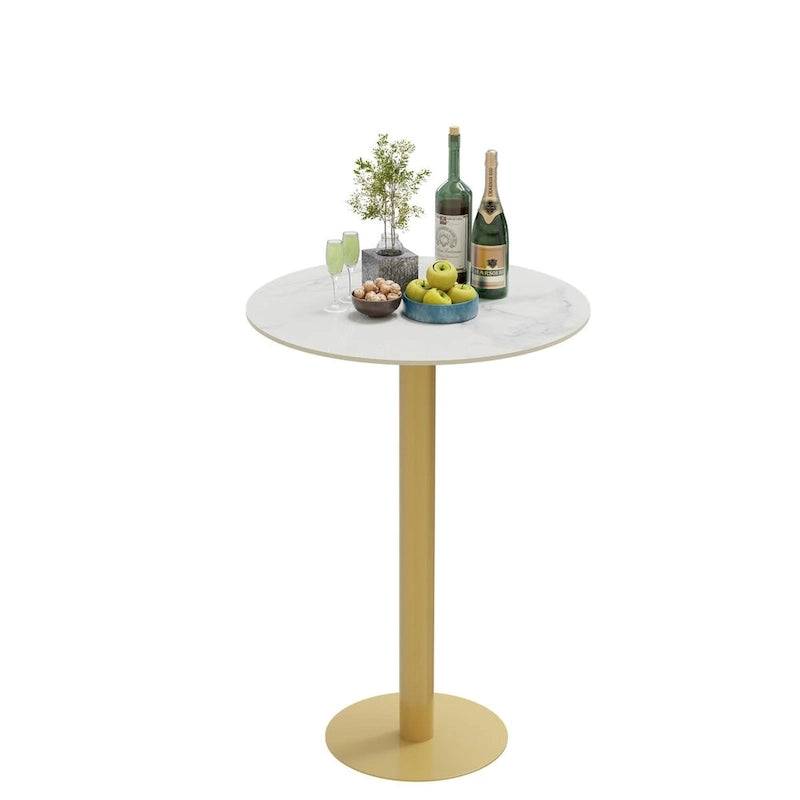 Table haute de bistrot ronde pour entreprises et cafés commerciaux