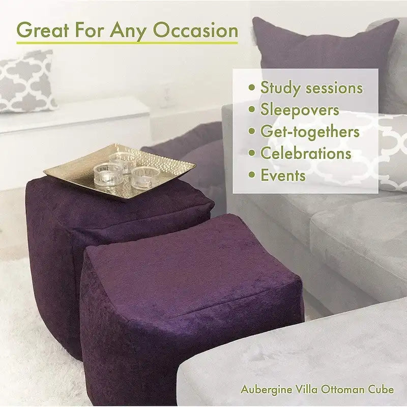Pouffe cube d'intérieur Majestic Home Goods Wales
