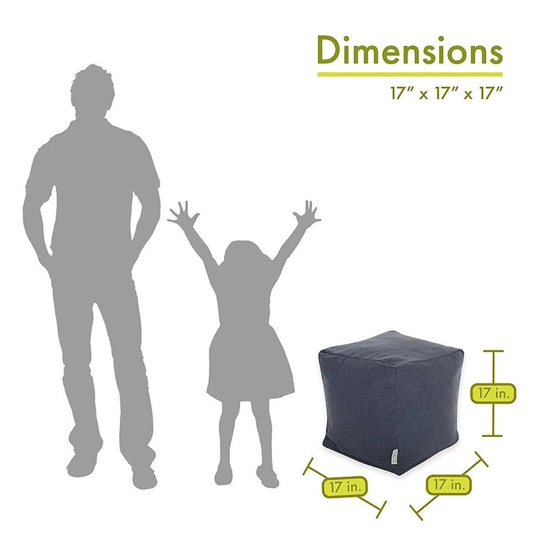 Pouffe cube d'intérieur Majestic Home Goods Wales