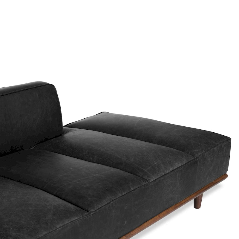 Lit de repos Jasper Poly & Bark - Cuir véritable pleine fleur italien