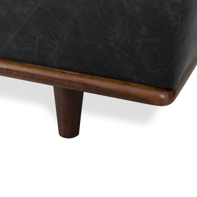 Lit de repos Jasper Poly & Bark - Cuir véritable pleine fleur italien