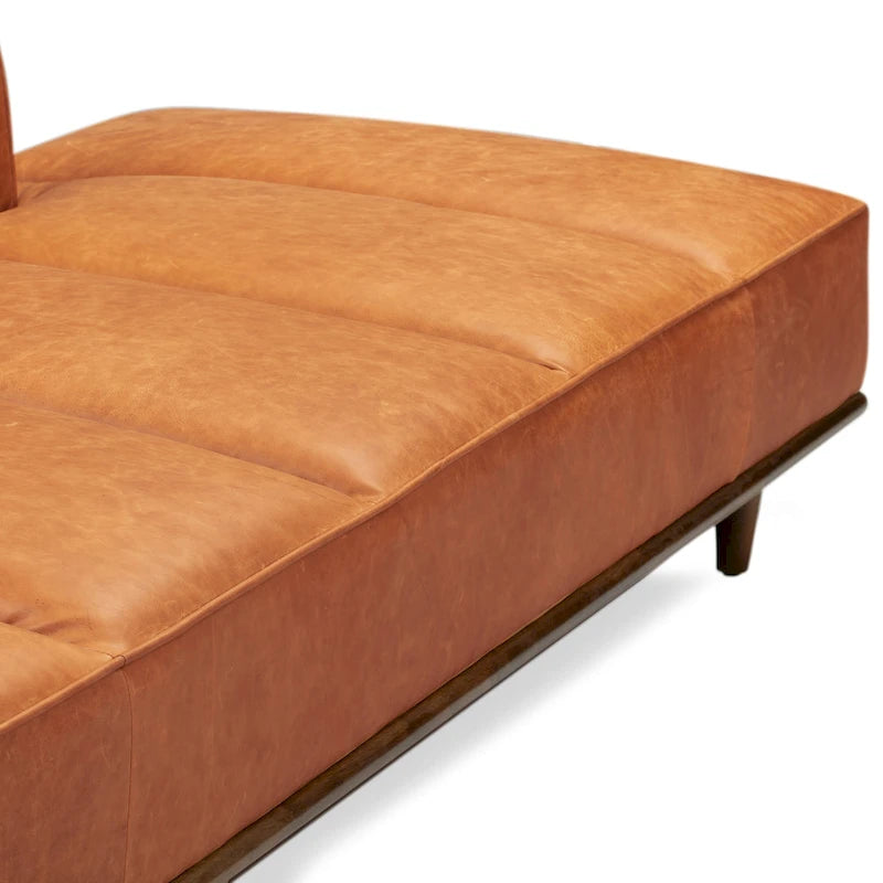 Lit de repos Jasper Poly & Bark - Cuir véritable pleine fleur italien