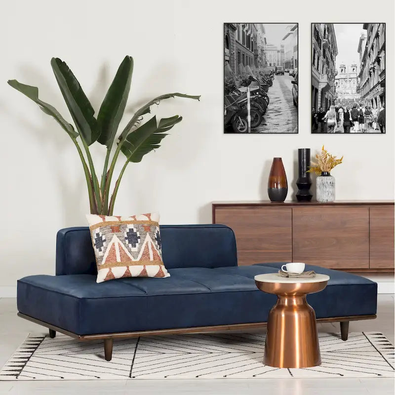 Lit de repos Jasper Poly & Bark - Cuir véritable pleine fleur italien