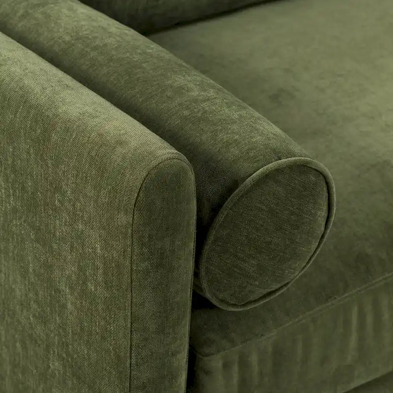 Canapé Lea 90 Poly & Bark - Comprend 2 traversins et des housses de coussin amovibles