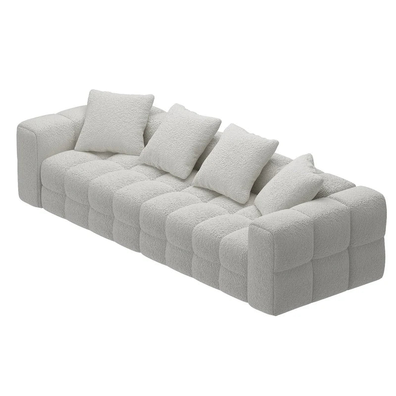 Canapé 100,8 Teddy VelvetCanapé/Causeuse Moderne avec Accoudoirs