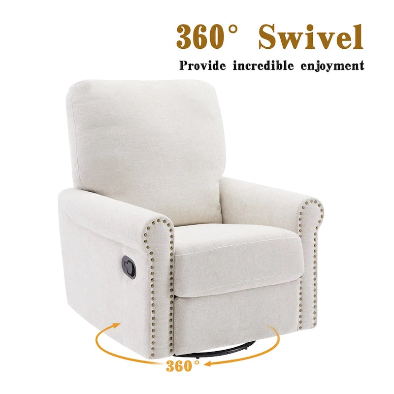 Fauteuil inclinable manuel pivotant à 360 degrés Heido