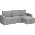 Canapé d'angle réversible en L Yaheetech avec lit gigogne et rangement - 83x 57,5x33