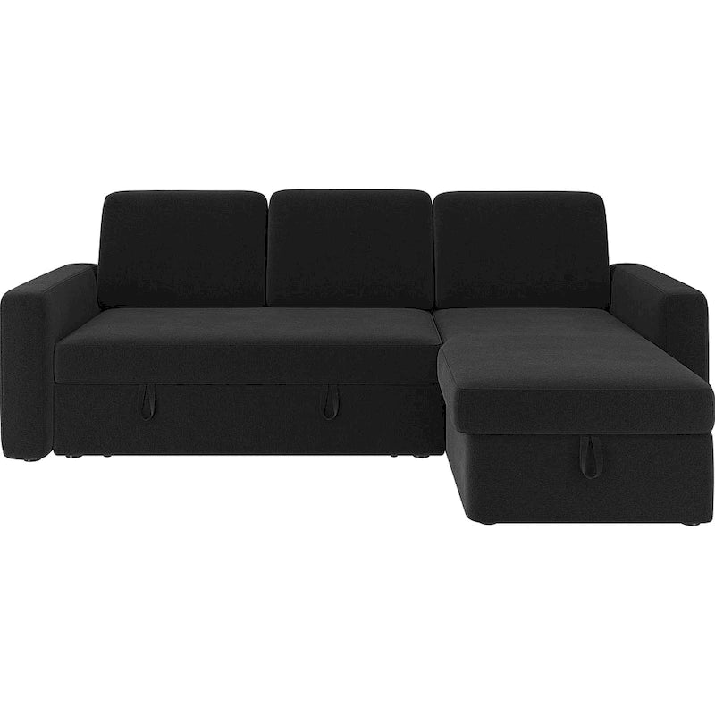 Canapé d'angle réversible en L Yaheetech avec lit gigogne et rangement - 83x 57,5x33