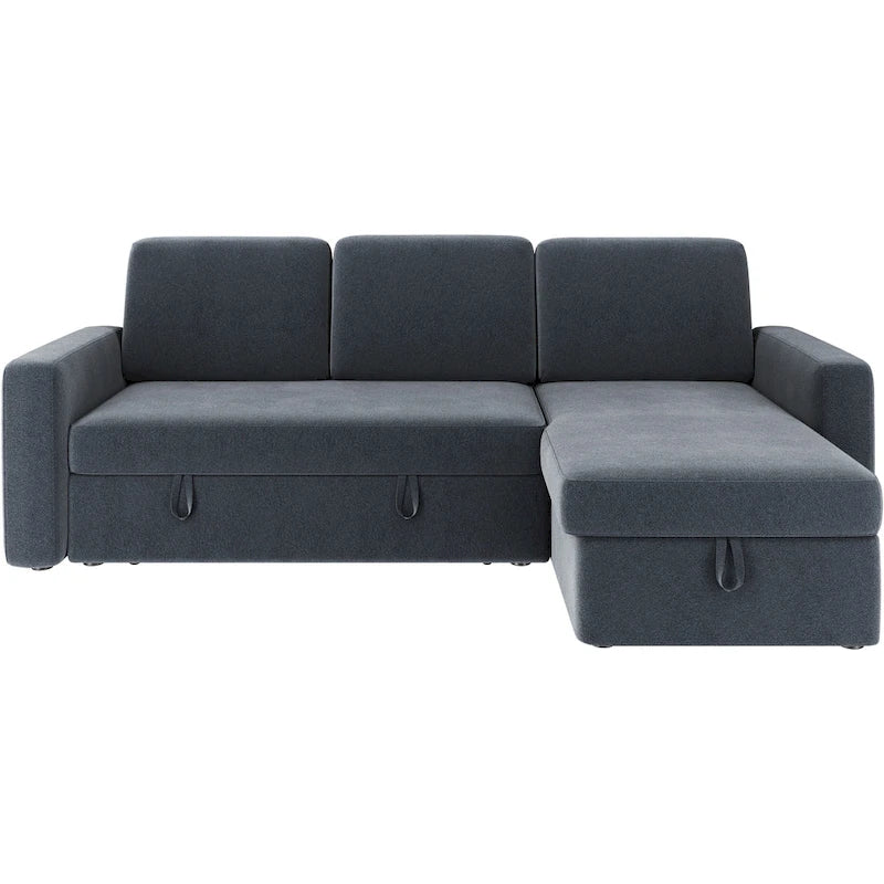 Canapé d'angle réversible en L Yaheetech avec lit gigogne et rangement - 83x 57,5x33