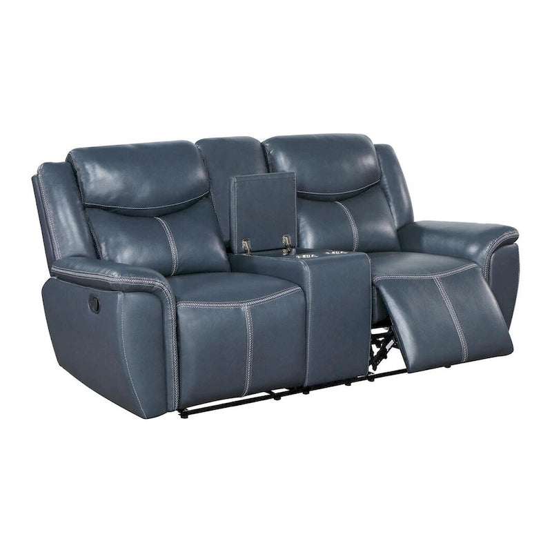 Causeuse inclinable Stanwicke Blue Motion avec console
