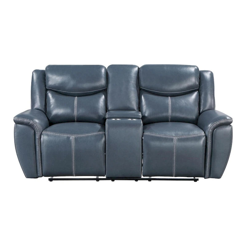 Causeuse inclinable Stanwicke Blue Motion avec console