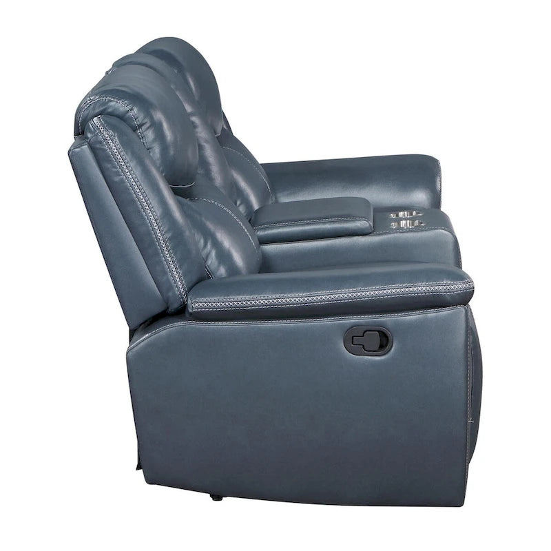Causeuse inclinable Stanwicke Blue Motion avec console