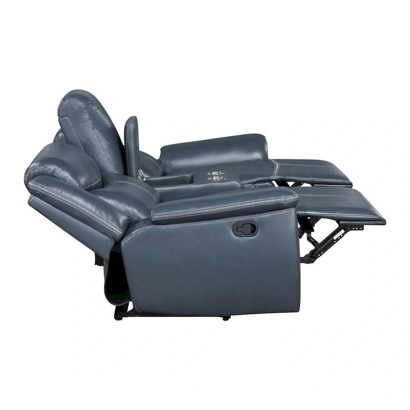 Causeuse inclinable Stanwicke Blue Motion avec console