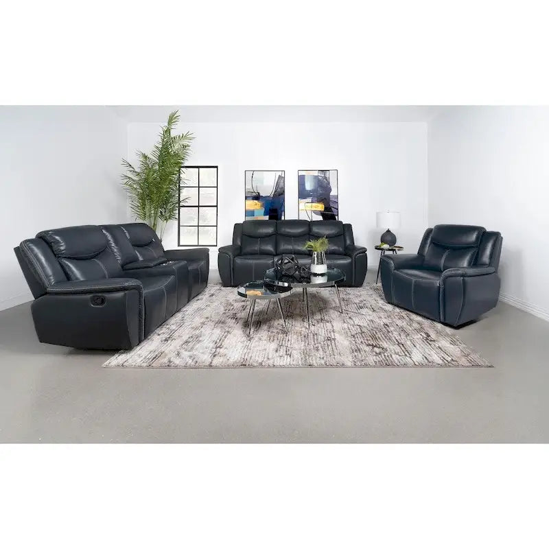 Causeuse inclinable Stanwicke Blue Motion avec console