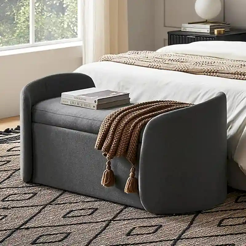 mopio Sophie 51 Banc de rangement ottoman, Banc d'entrée avec rangement