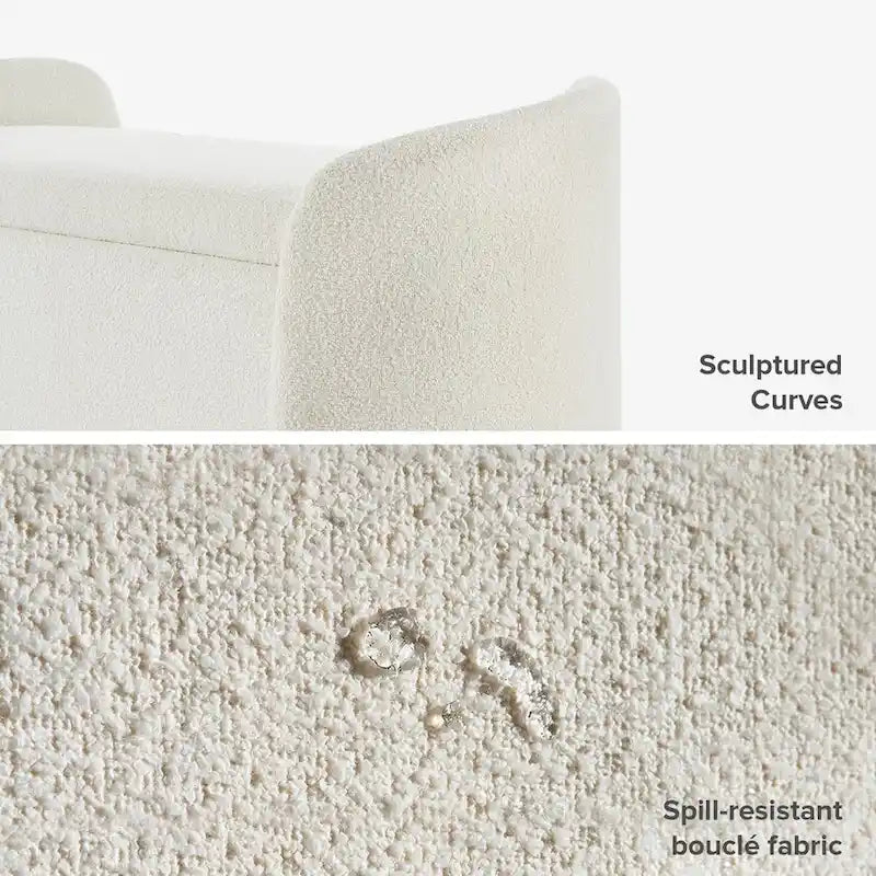mopio Sophie 51 Banc de rangement ottoman, Banc d'entrée avec rangement