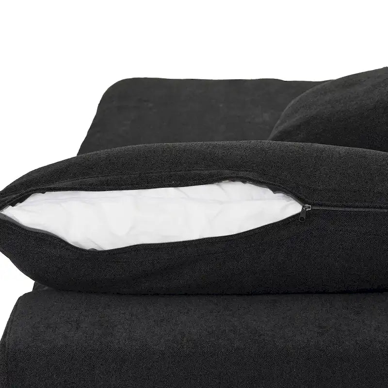 Ensemble de 3 canapés de salon, canapé de salon moderne avec pouf de rangement