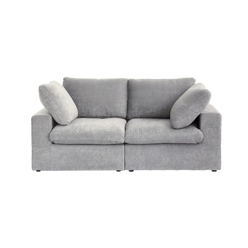 Ensemble de 3 canapés de salon, canapé de salon moderne avec pouf de rangement