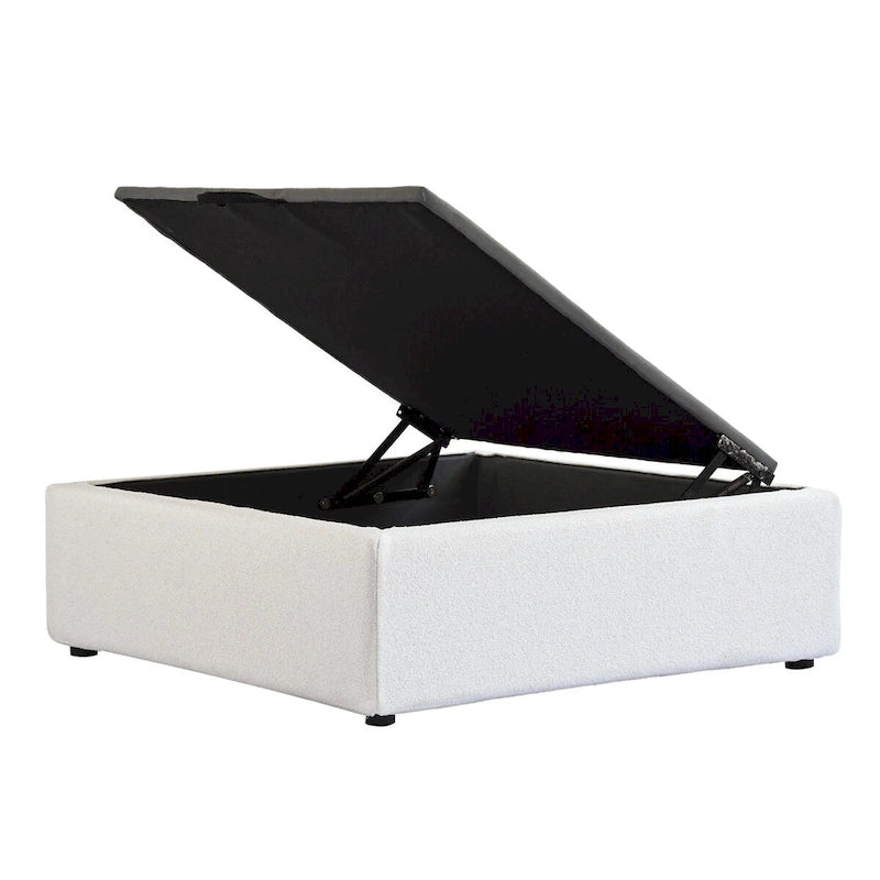 Ensemble de 3 canapés de salon, canapé de salon moderne avec pouf de rangement