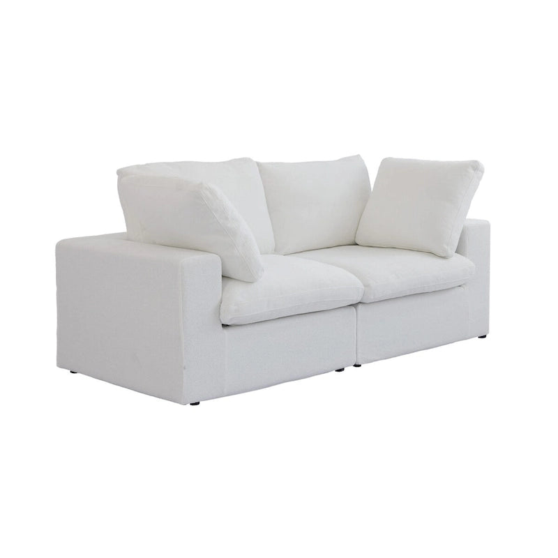 Ensemble de 3 canapés de salon, canapé de salon moderne avec pouf de rangement