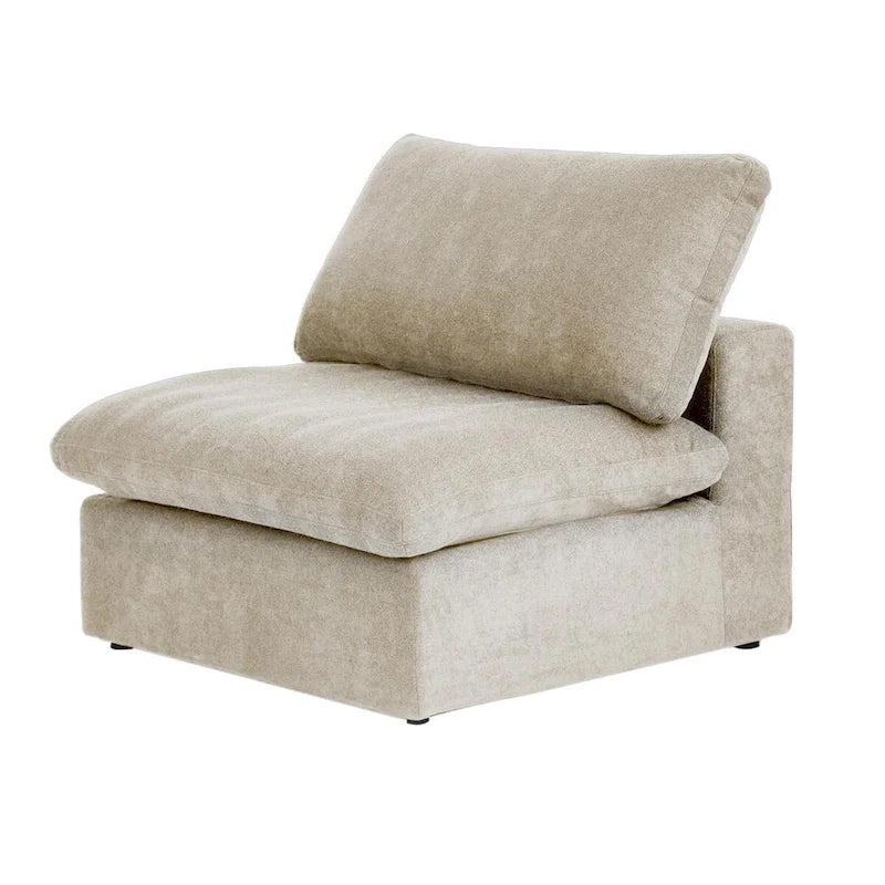 Ensemble de 3 canapés de salon, canapé de salon moderne avec pouf de rangement