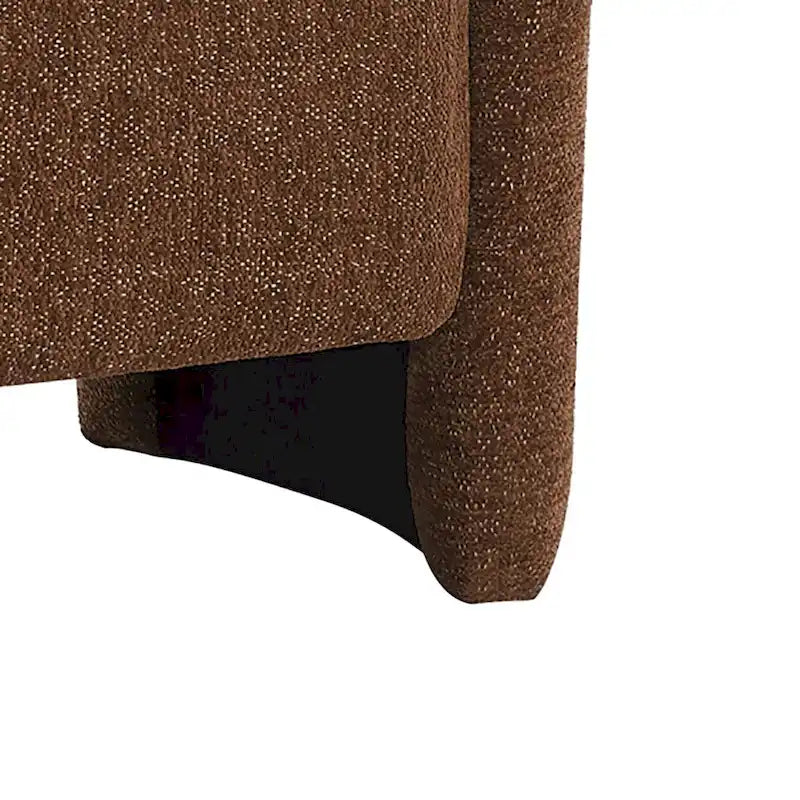Banc de rangement minimaliste élégant en tissu chenille