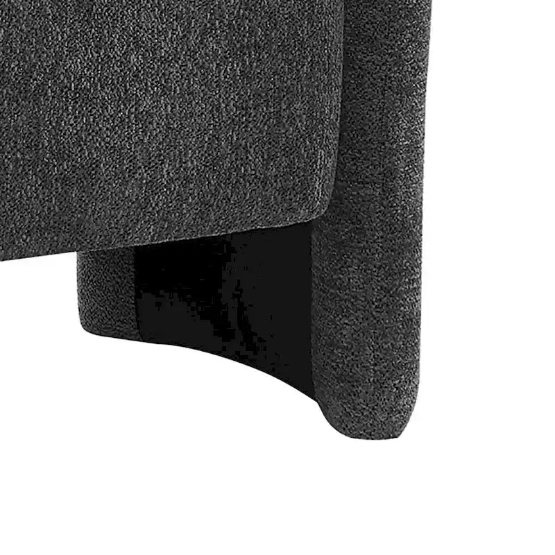 Banc de rangement minimaliste élégant en tissu chenille