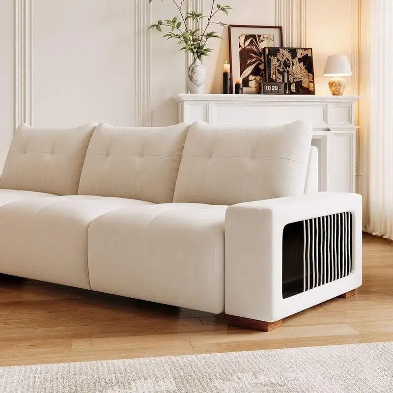 Canapé Moderne 89 avec tissu imperméable et résistant aux griffures de chat