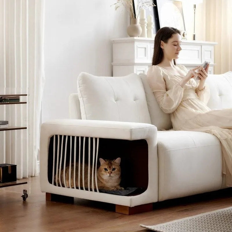 Canapé Moderne 89 avec tissu imperméable et résistant aux griffures de chat