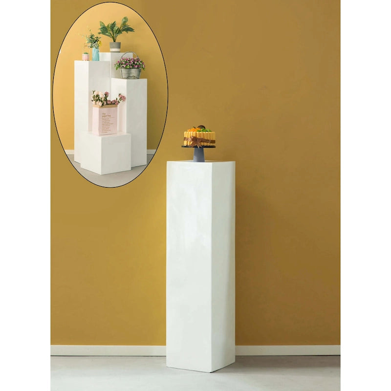 Support à fleurs cubique, design d'intérieur, cube de présentation décoratif, colonne de mariage, centre de table, présentoir à fleurs