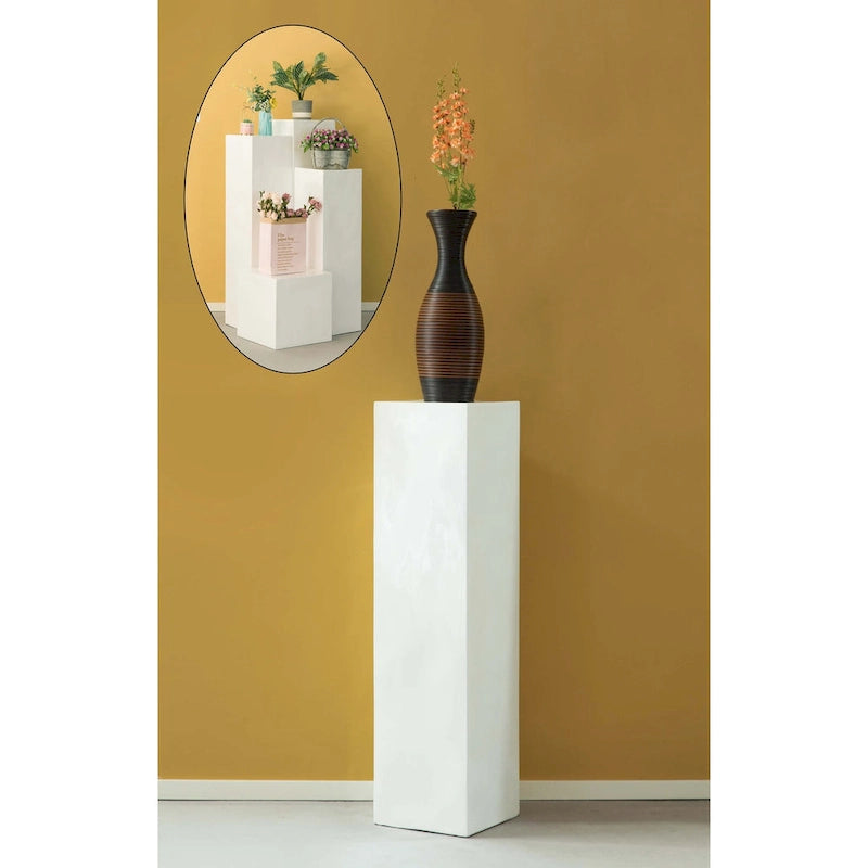 Support à fleurs cubique, design d'intérieur, cube de présentation décoratif, colonne de mariage, centre de table, présentoir à fleurs