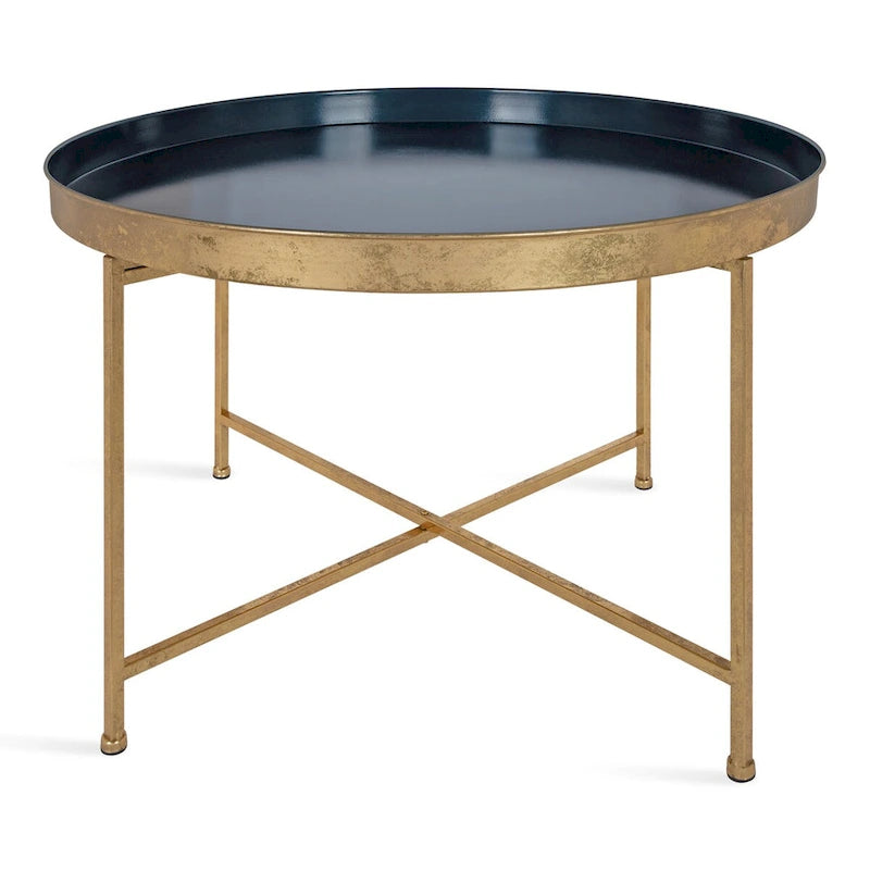 Table basse ronde en métal Celia de Kate et Laurel – 28,25x28,25x19