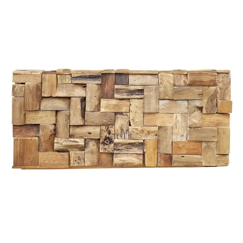 Table basse Java en teck recyclé rustique Chic Teak, 32 pouces