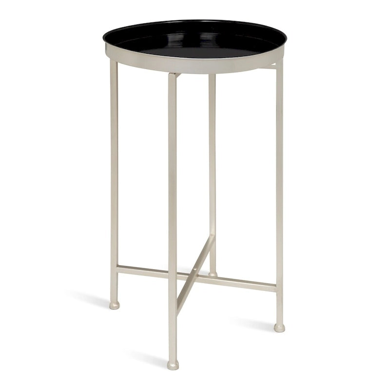 Table pliante ronde en métal Kate and Laurel Celia – 14x14x25,75 po