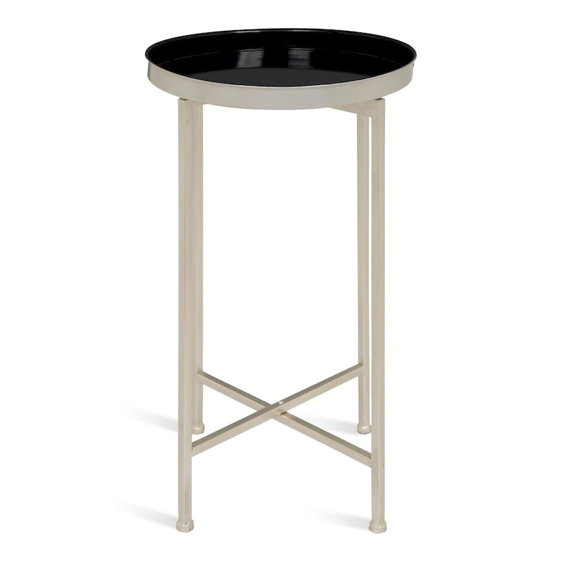 Table pliante ronde en métal Kate and Laurel Celia – 14x14x25,75 po
