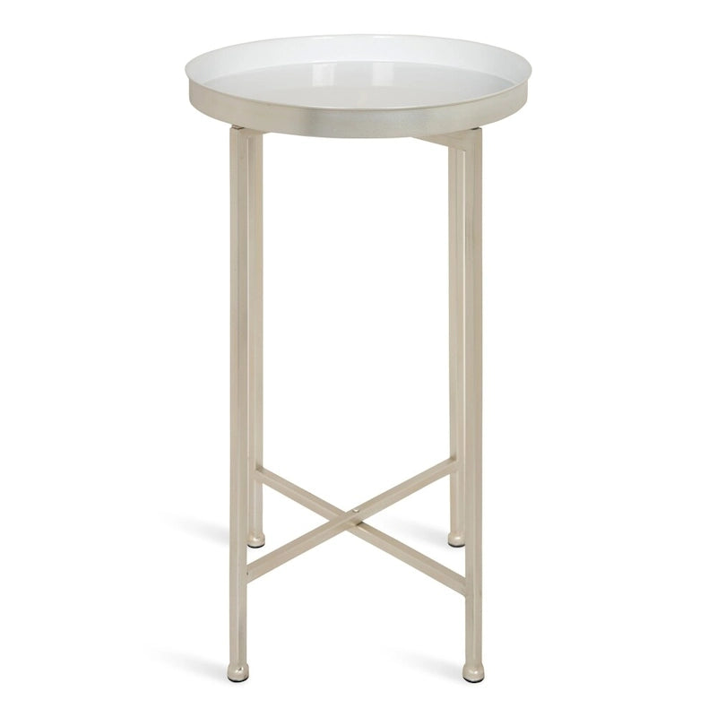 Table pliante ronde en métal Kate and Laurel Celia – 14x14x25,75 po