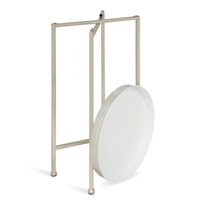 Table pliante ronde en métal Kate and Laurel Celia – 14x14x25,75 po