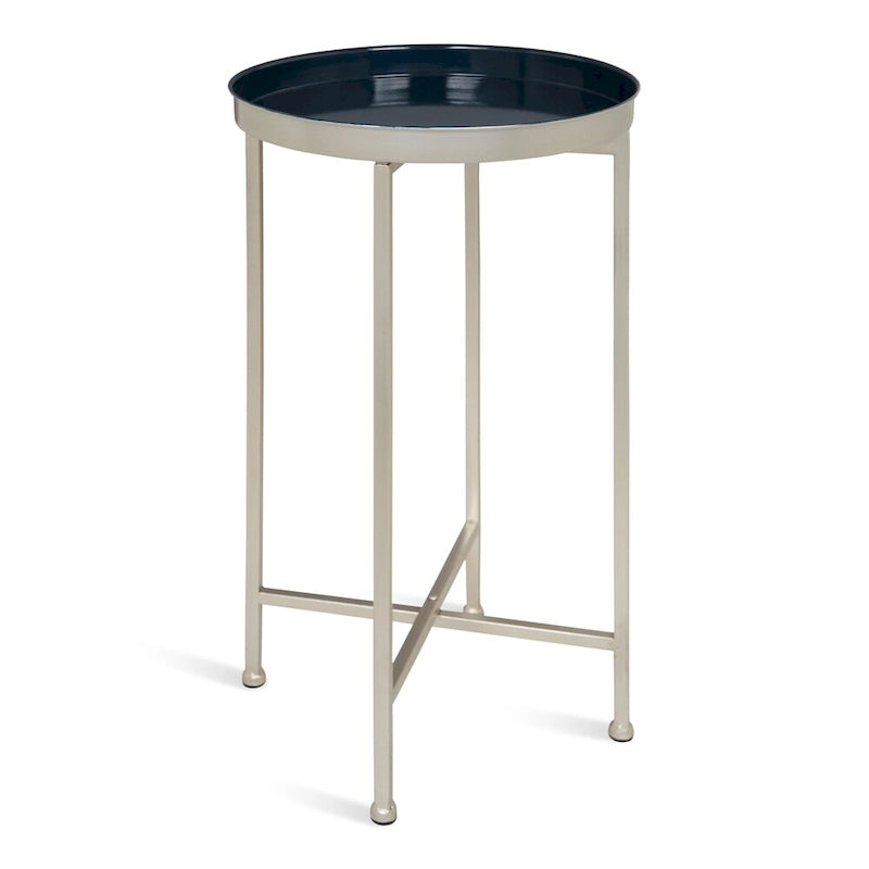 Table pliante ronde en métal Kate and Laurel Celia – 14x14x25,75 po