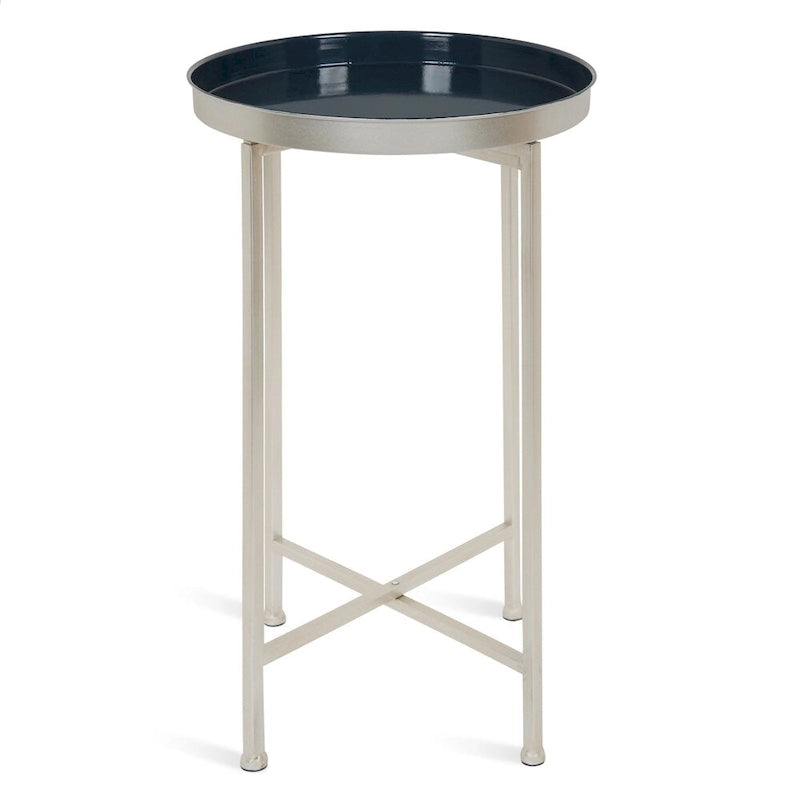 Table pliante ronde en métal Kate and Laurel Celia – 14x14x25,75 po