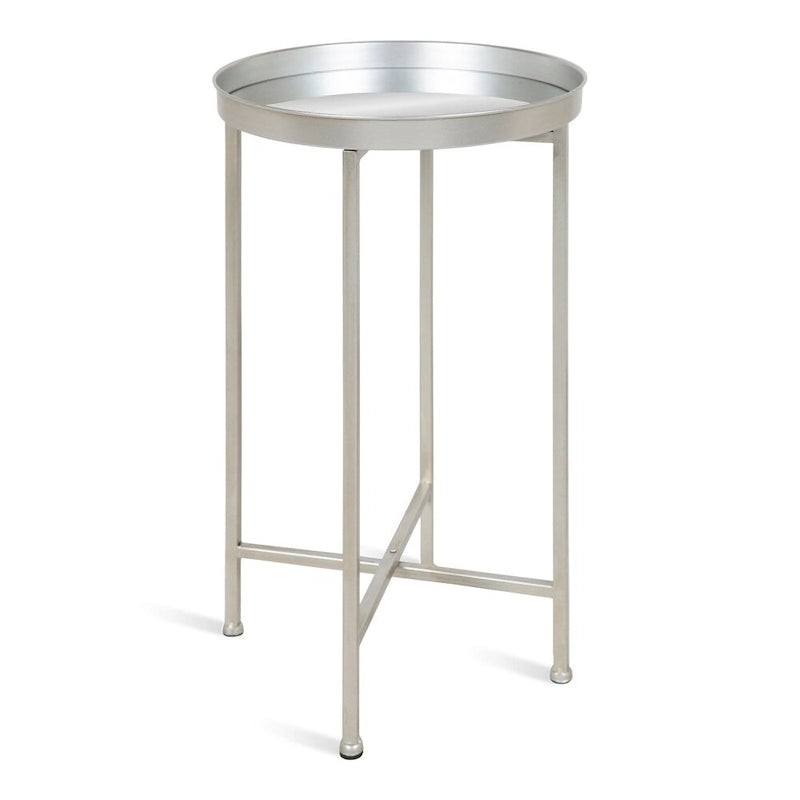 Table pliante ronde en métal Kate and Laurel Celia – 14x14x25,75 po