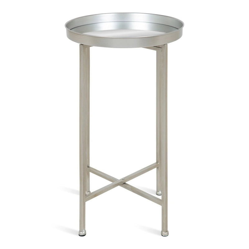 Table pliante ronde en métal Kate and Laurel Celia – 14x14x25,75 po