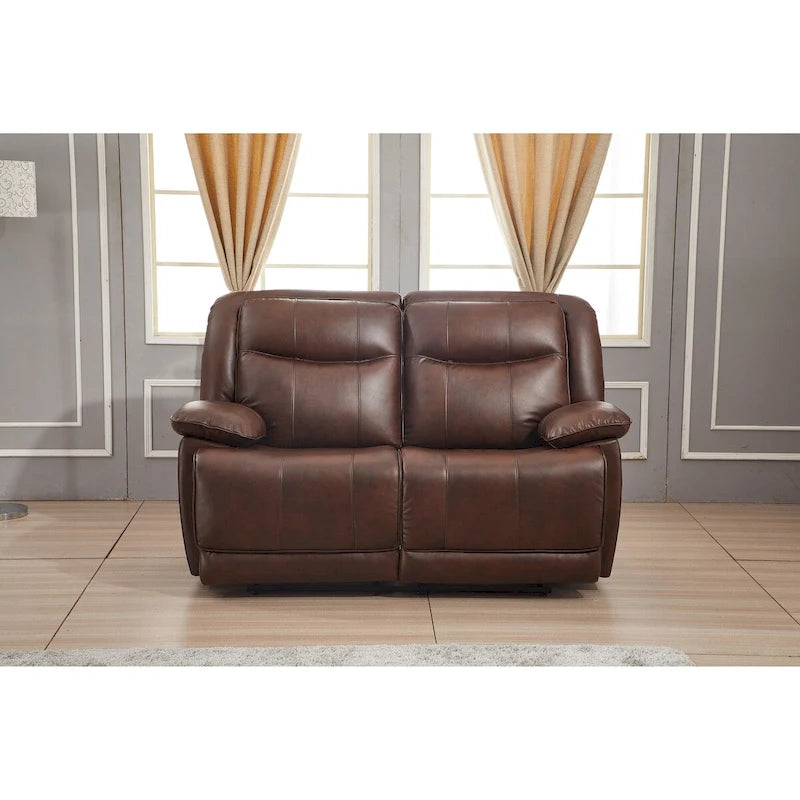 Canapé inclinable manuel 2 places en cuir reconstitué Betsy Furniture 8006