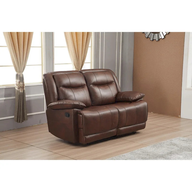 Canapé inclinable manuel 2 places en cuir reconstitué Betsy Furniture 8006
