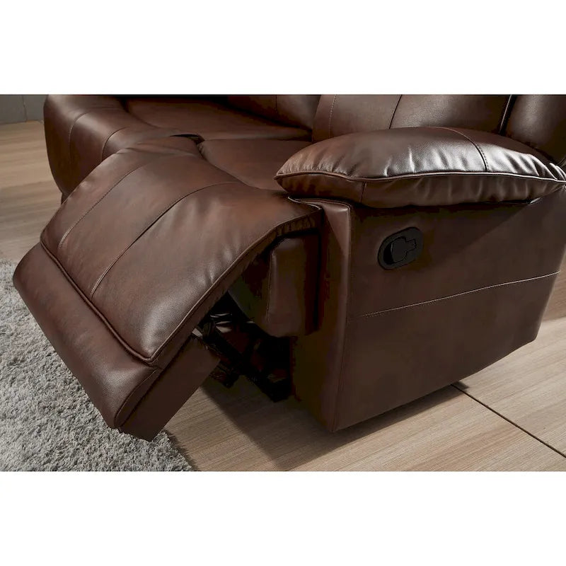 Canapé inclinable manuel 2 places en cuir reconstitué Betsy Furniture 8006
