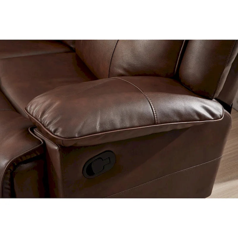 Canapé inclinable manuel 2 places en cuir reconstitué Betsy Furniture 8006