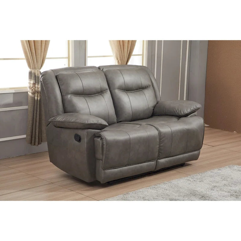 Canapé inclinable manuel 2 places en cuir reconstitué Betsy Furniture 8006