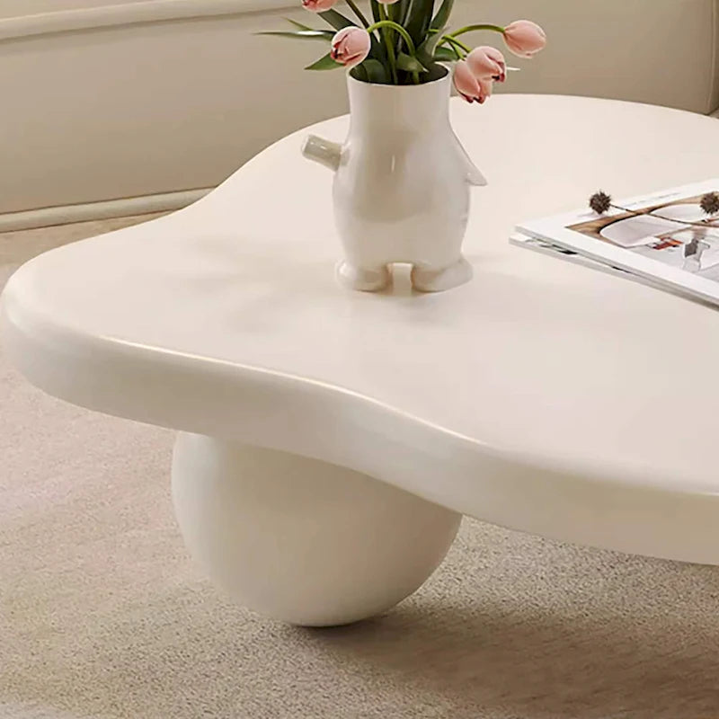 48 table basse moderne, en forme de nuage, en bois