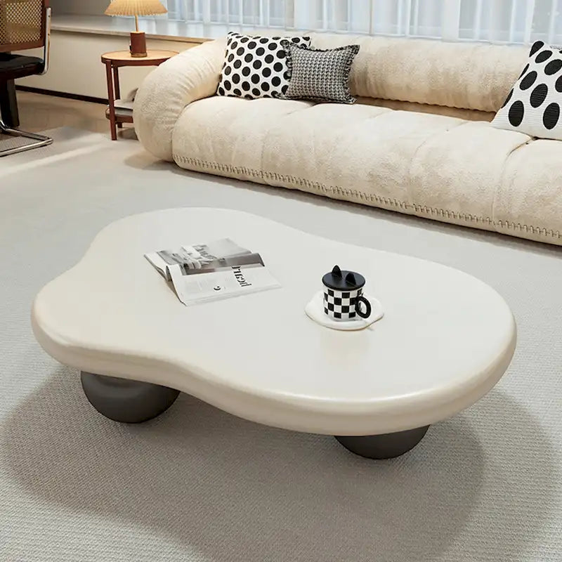 48 table basse moderne, en forme de nuage, en bois