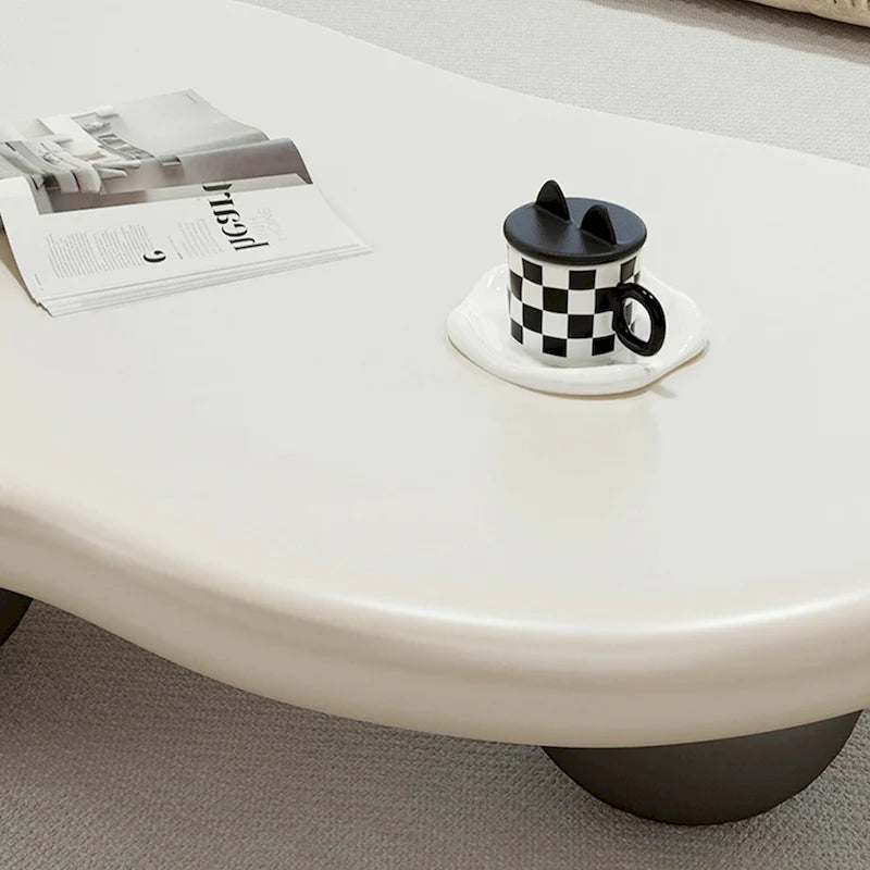 48 table basse moderne, en forme de nuage, en bois